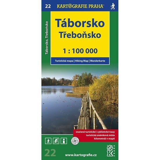 Levně 1:100T (22)-Táborsko,Třeboňsko (turistická mapa)