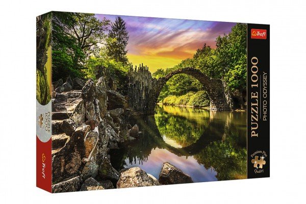 Levně Puzzle Premium Plus - Photo Odyssey: Most v Kromlau,Německo 1000 dílků 68,3x48cm v krabici 40x27x6cm