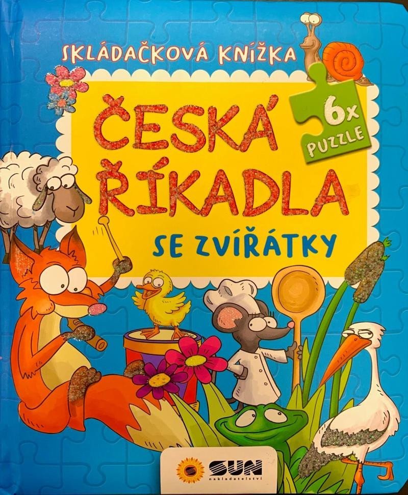 Levně Česká říkadla se Zvířátky - Skládačková knížka - Dita Křišťanová