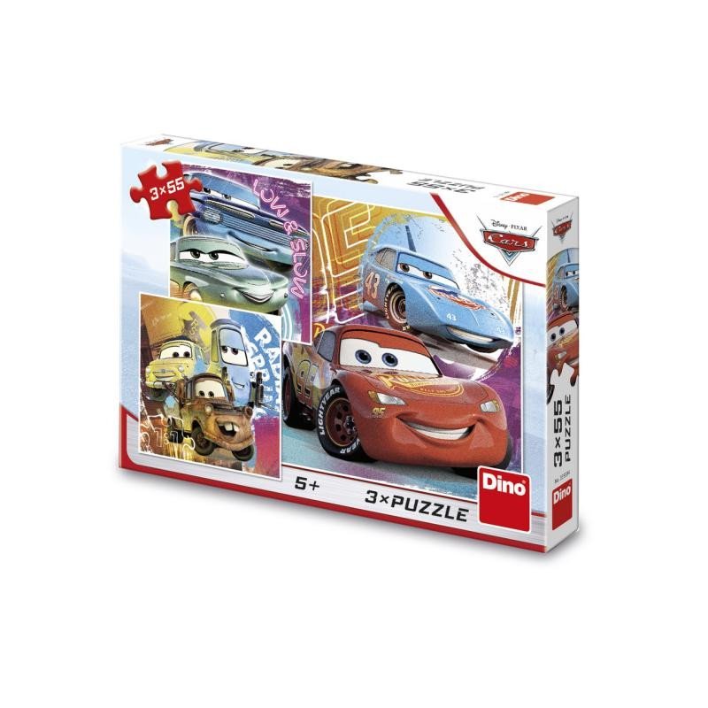 Levně Puzzle Cars - Kamarádi 3x55 dílků