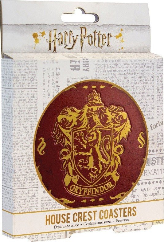 Set 4 kovových podtácků Harry Potter - Bradavické koleje - EPEE