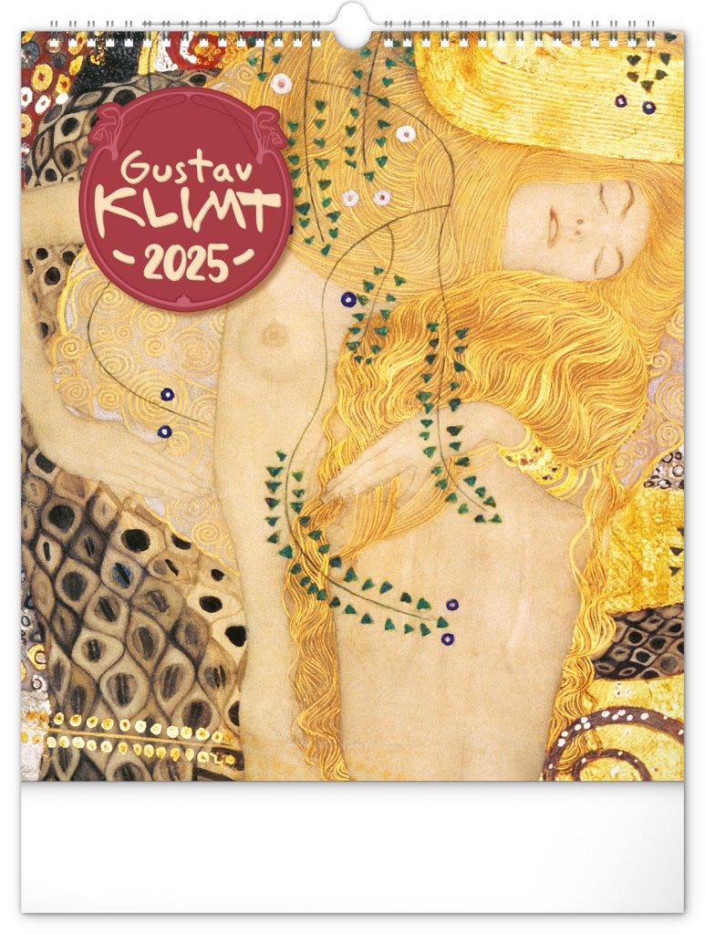 Levně Nástěnný kalendář Gustav Klimt 2025, 30 × 34 cm