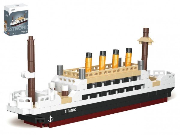 Levně Stavebnice mini KOCO Titanic plast 271ks v krabičce 11x15x6cm