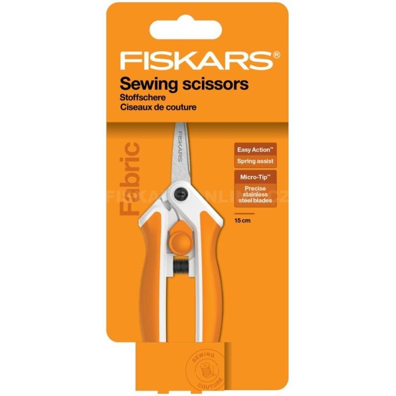 Levně Fiskars Nůžky Premier EasyAction na vyšívání 15 cm, MicroTip