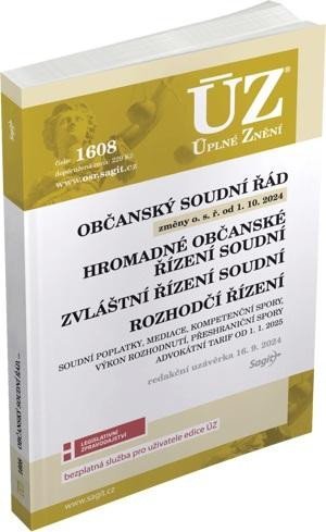 Levně ÚZ 1608 Občanský soudní řád, Zvláštní řízení soudní, Rozhodčí řízení, Soudní poplatky, Mediace