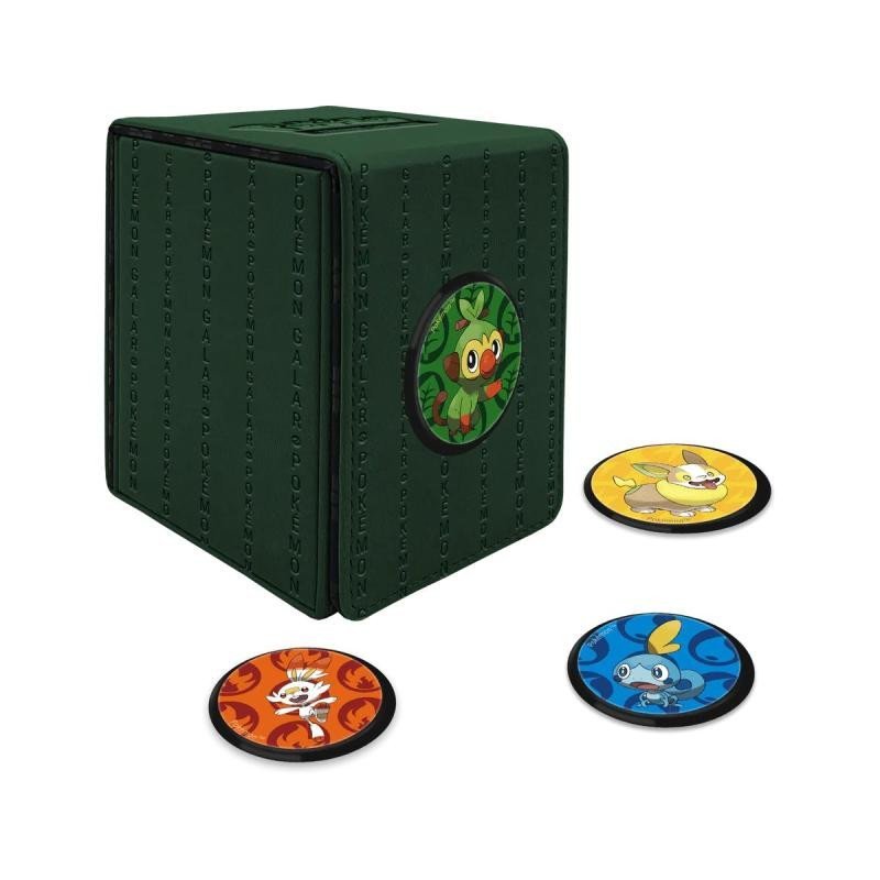 Levně Pokémon UltraPRO: Galar Alcove Click Deck Box - koženková krabička na karty