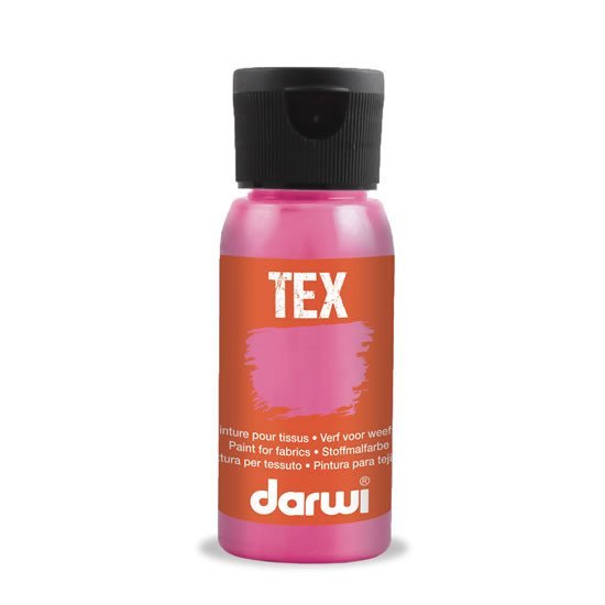 Levně DARWI TEX barva na textil - Neónová ružová 50 ml