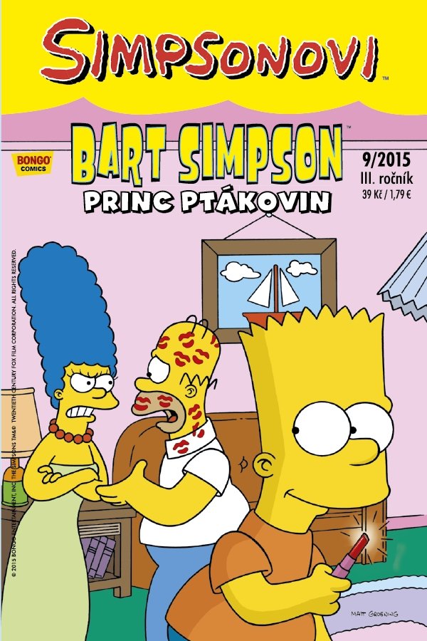 Simpsonovi - Bart Simpson 9/2015 - Princ ptákovin - Matthew Abram Groening