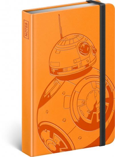 Levně Notes - Star Wars – BB-8, linkovaný, 10,5 x 15,8 cm
