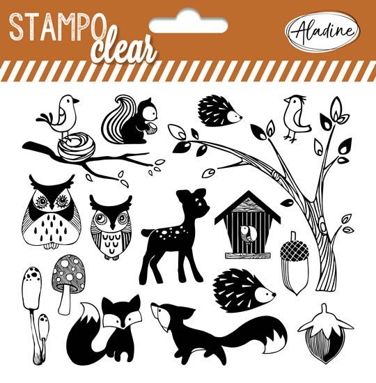 Razítka Stampo Clear - lesní zvířátka