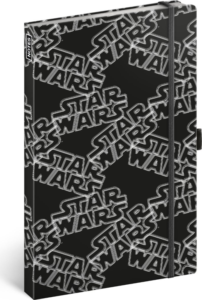 Levně Notes - Star Wars Black linkovaný, 13 × 21 cm