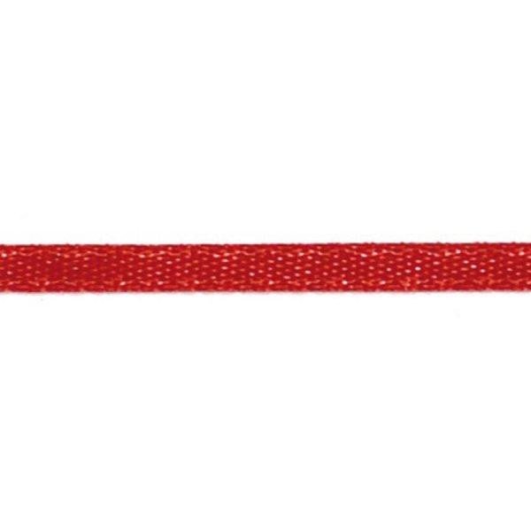 Levně Saténová stuha červená 3 mm x 10 m