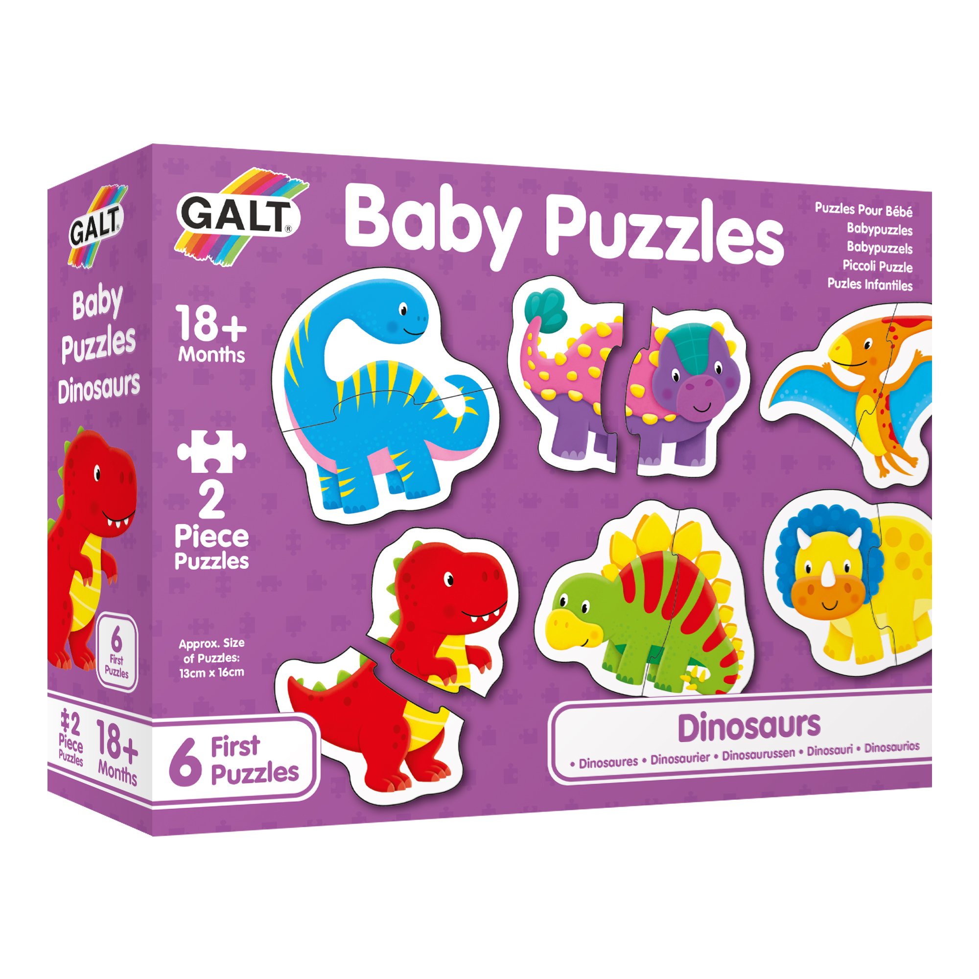 Levně Galt Puzzle pro nejmenší - Dinosauři