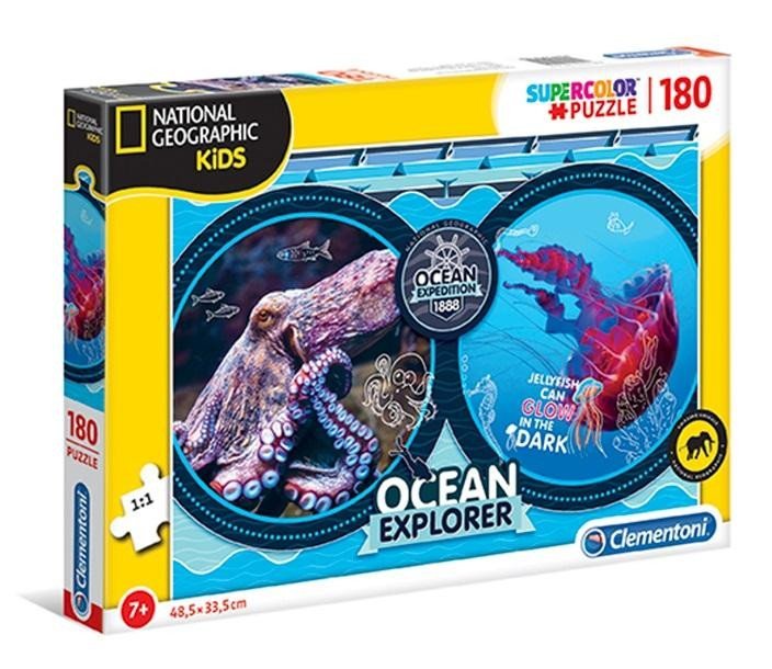 Levně Clementoni Puzzle National Geographic - Oceánská výprava 180 dílků - Comansi