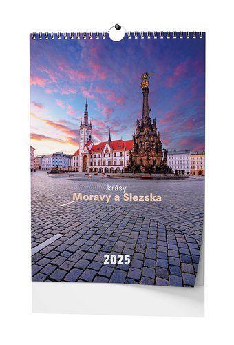 Levně Krásy Moravy a Slezska 2025 - nástěnný kalendář
