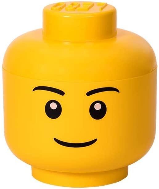 Levně Úložný box LEGO hlava (velikost L) - chlapec