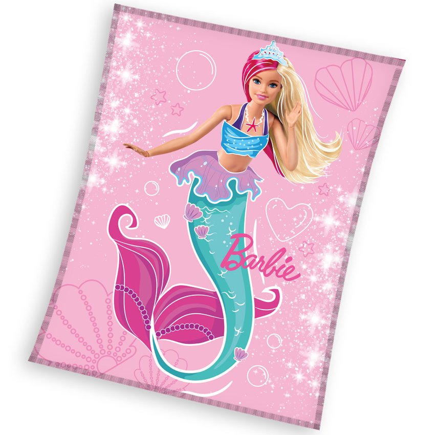 Levně Dětská deka Barbie Mořská Panna 130x170 cm
