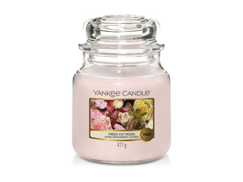 Levně YANKEE CANDLE Fresh Cut Roses svíčka 411g