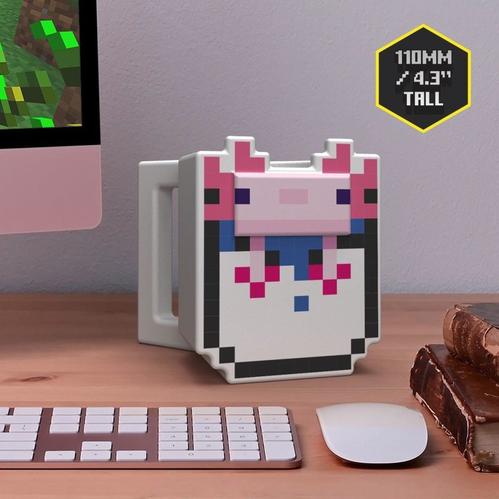 Levně Minecraft Hrnek 3D 400 ml - Axolotl - EPEE
