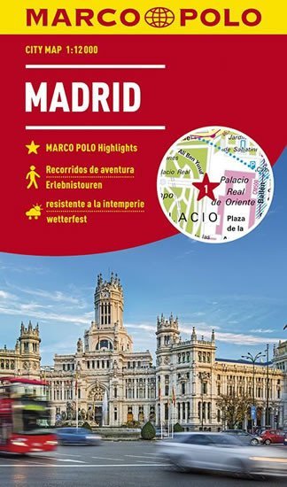 Levně Madrid 1:12 000 / mapa města (lamino)