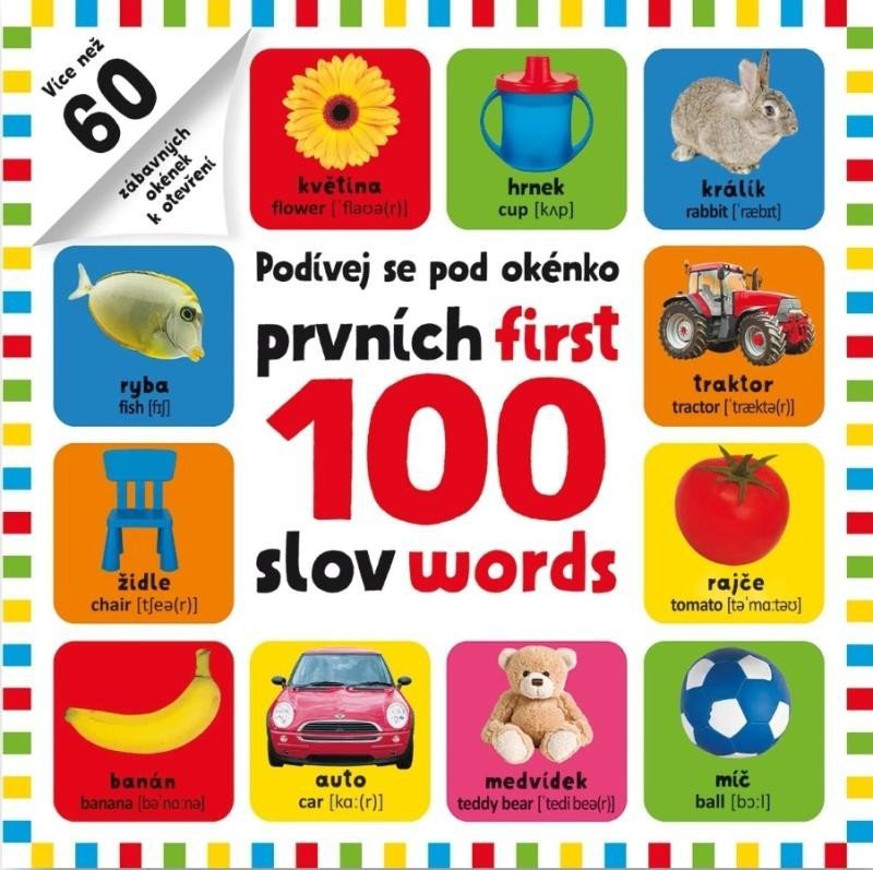 Levně Prvních 100 slov / First 100 words - Podívej se pod obrázek - Kolektiv autorú