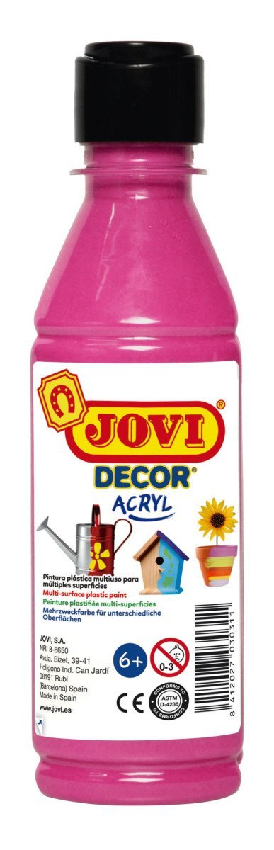 Levně JOVI Decor akrylová barva - růžová 250 ml