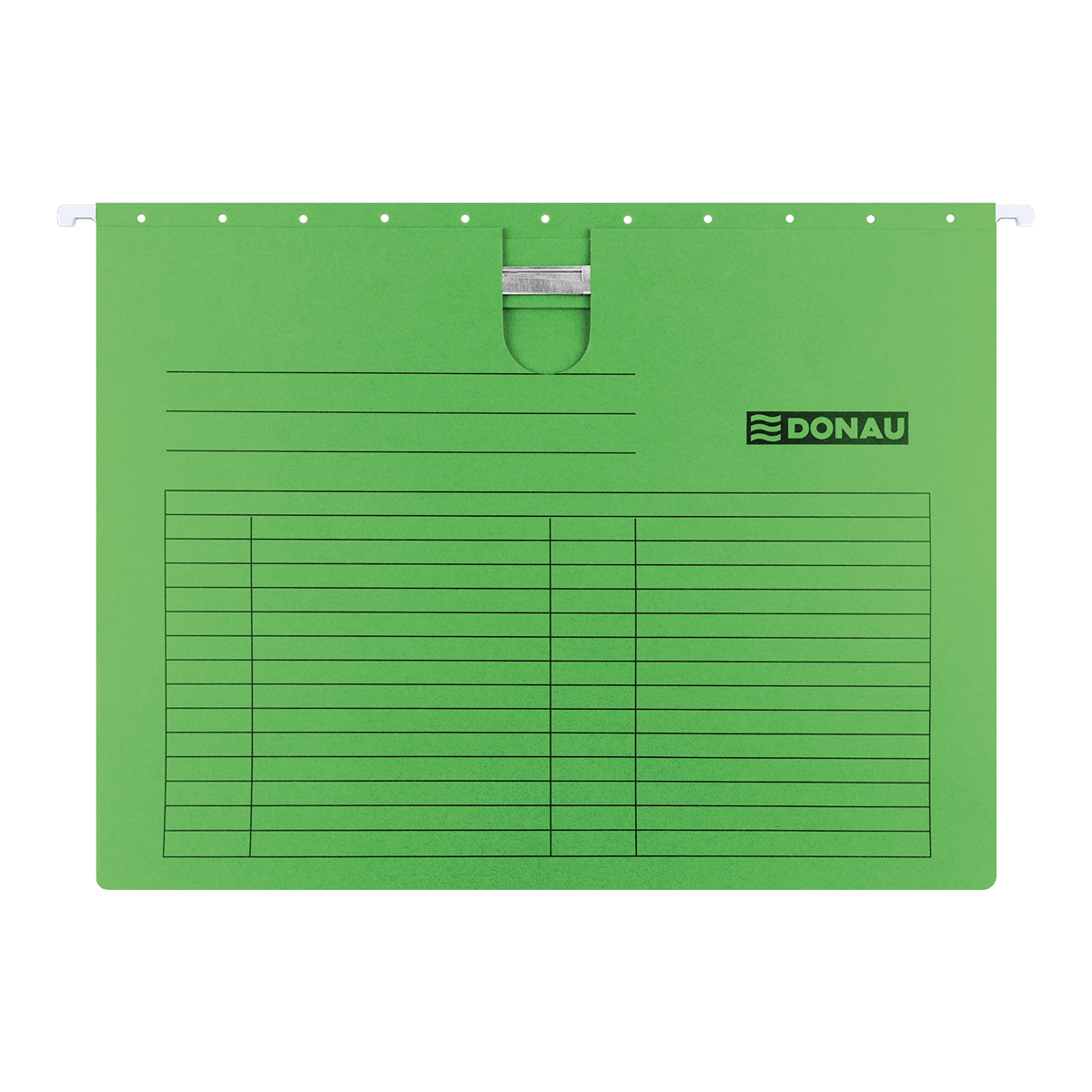 Levně DONAU závěsné desky s rychlovazačem, A4, karton, zelené - 25ks