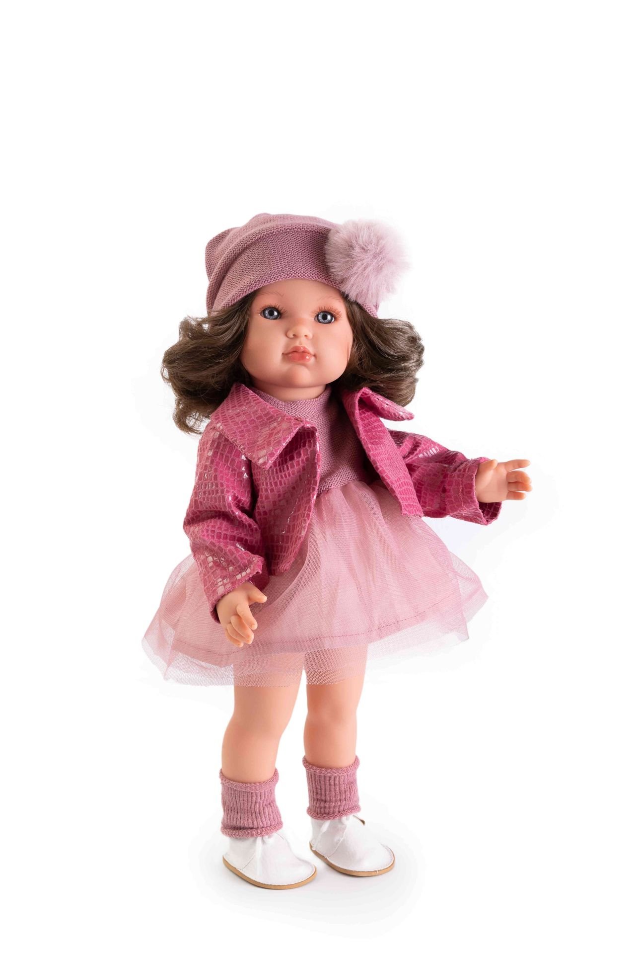 Levně Antonio Juan 28121 BELLA - realistická panenka s celovinylovým tělem - 45 cm
