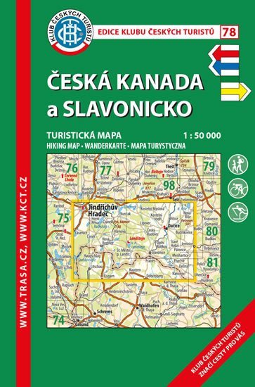 Levně KČT 78 Česká Kanada a Slavonicko 1:50 000/turistická mapa