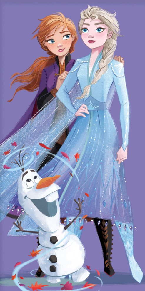 Levně Dětská osuška Ledové Království Elsa Anna a Olaf