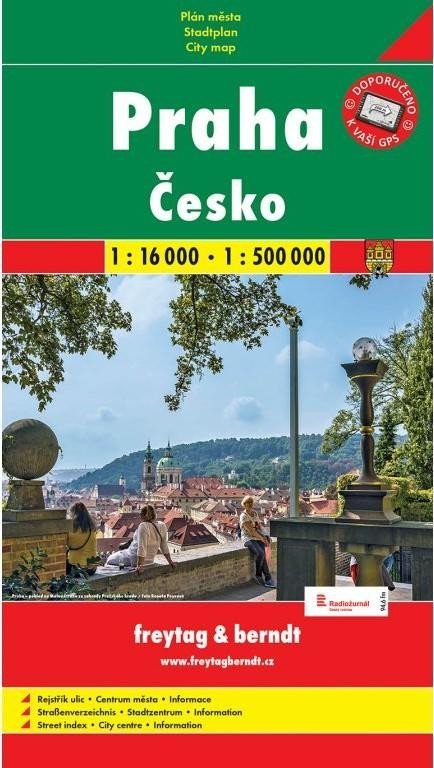 Levně Praha + Česko mapy (1:16 000, 1:500 000)