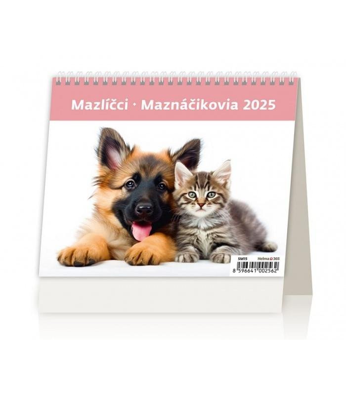 Levně Kalendář stolní 2025 - MiniMax Mazlíčci / Maznáčikovia