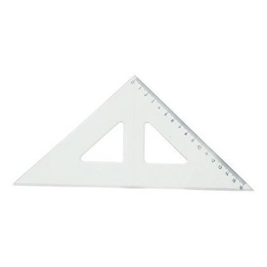 Levně Koh-i-noor trojuhelník s kolmicí transparentní