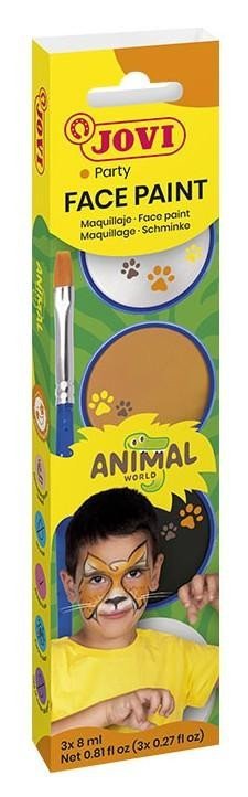 Levně JOVI Obličejové barvy 3x 8ml - Animal