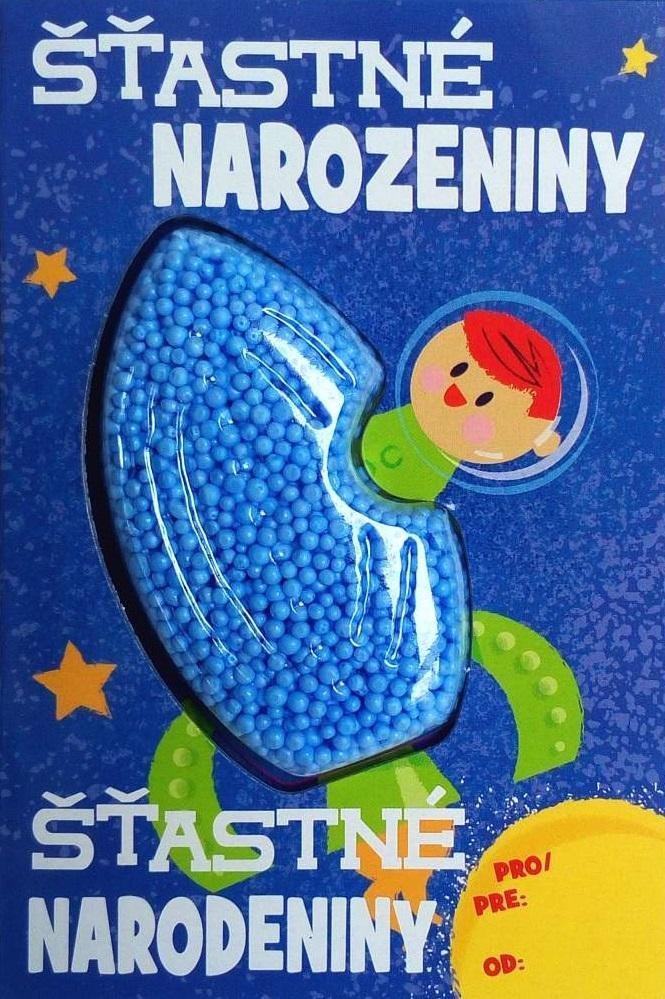 Levně PlayFoam Přáníčko s modelínou Raketa - Šťastné narozeniny