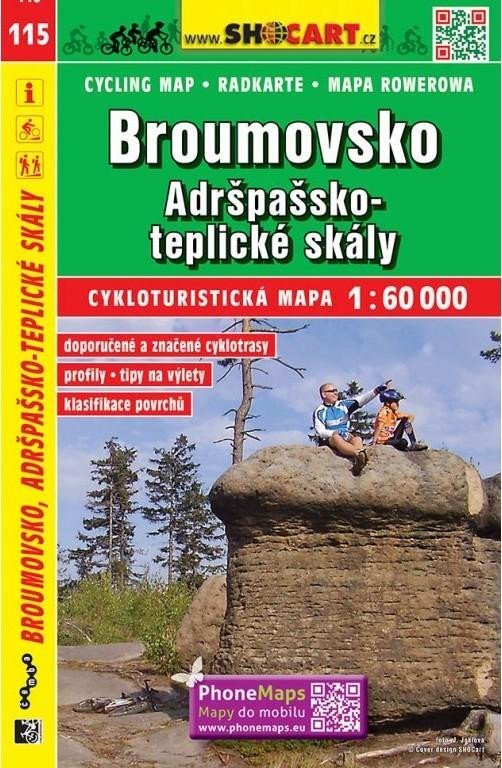 Levně SC 115 Broumovsko, Adršpašsko-teplické skály 1:60 000
