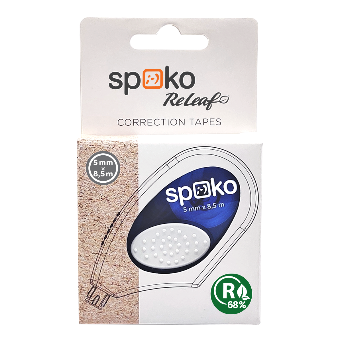 Levně Spoko ReLeaf Side way opravný strojek, 5 mm x 8,5 m, blistr - 24ks