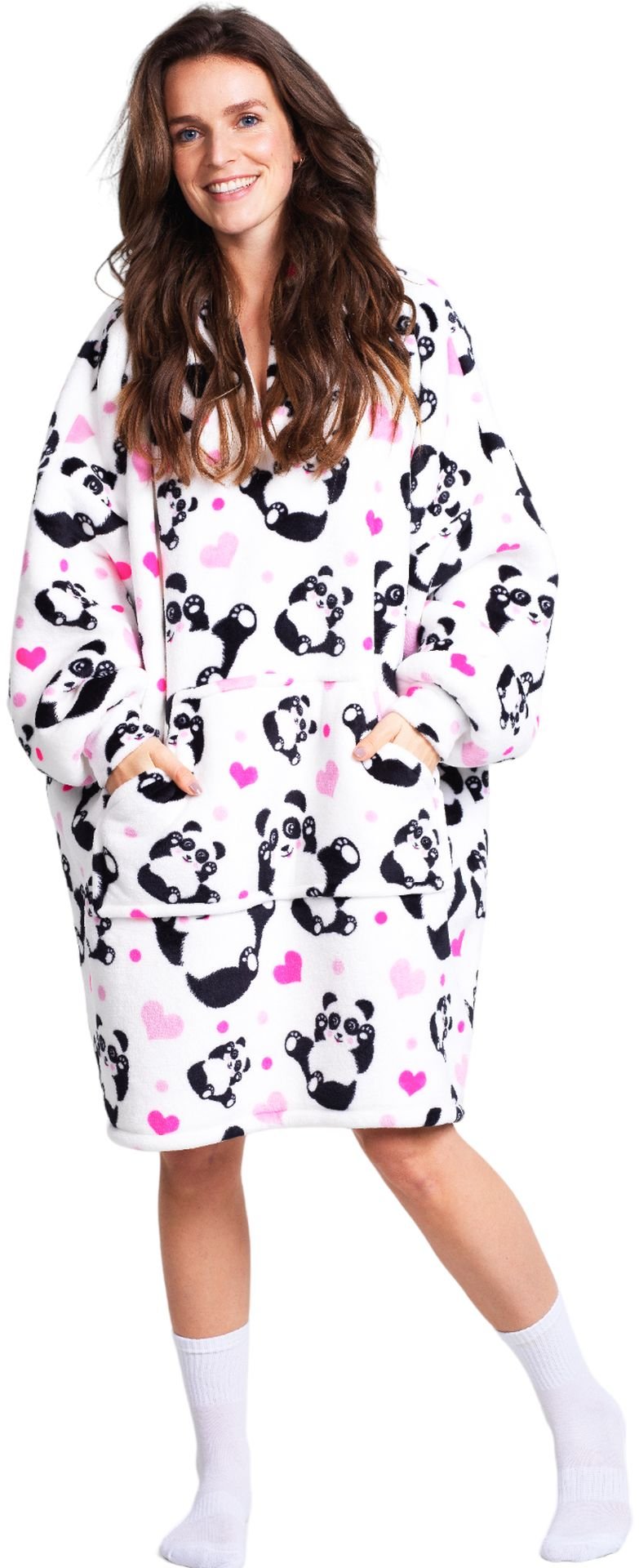 Levně Cozy Noxxiez mikinová deka pro teenagery a dospělé - Panda