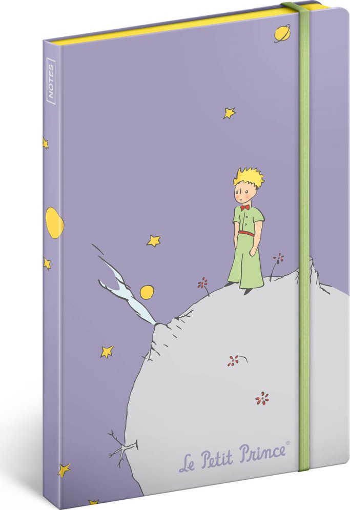 Notes Malý princ - Planeta, nelinkovaný, 13 × 21 cm