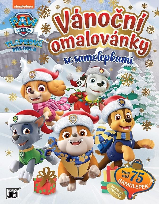 Levně Tlapková patrola - Vánoční omalovánky se samolepkami