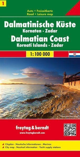 Levně AK 0703 Dalmácie - Kornati, Zadar 1:100 000 / automapa + rekreační mapa