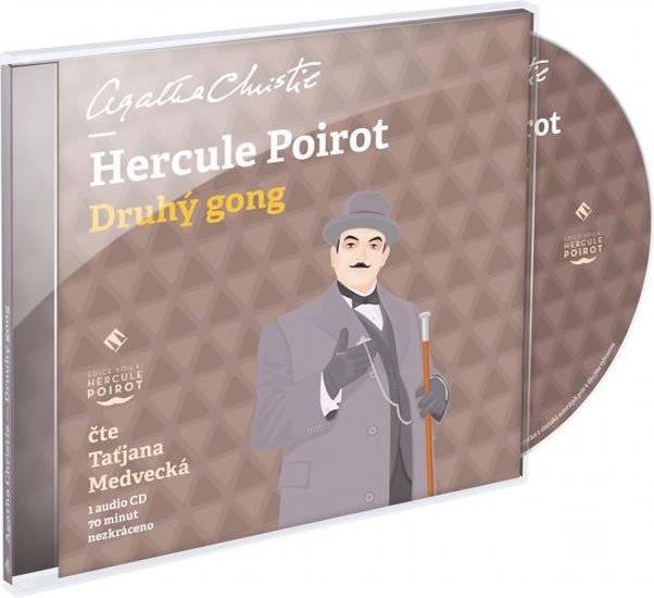 Levně Hercule Poirot - Druhý gong - 1audio CD (čte Taťjana Medvecká) - Agatha Christie