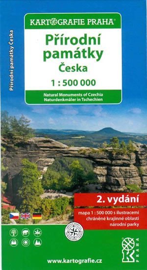 Přírodní památky České republiky/1:500 tis.(tematická mapa), 2. vydání