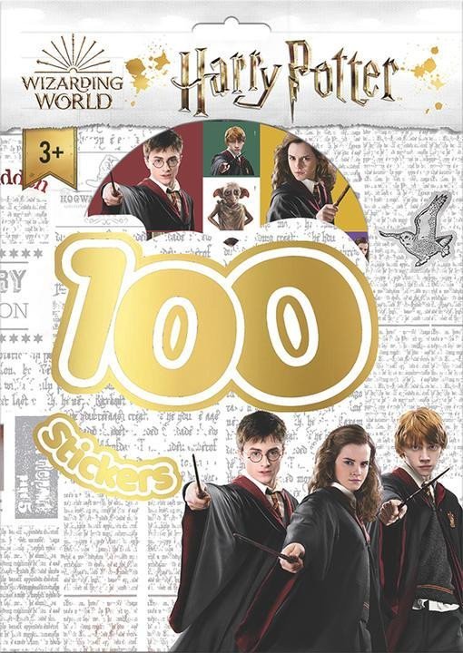 Levně Harry Potter - 100 samolepek s omalovánkovými listy, 1. vydání - Kolektiv