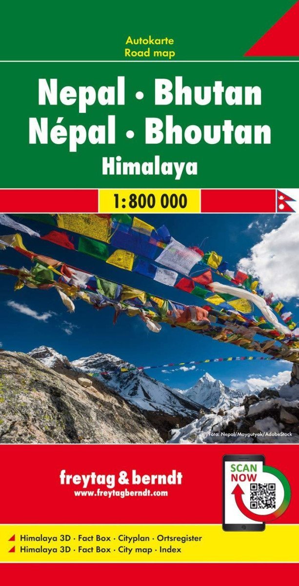 Product detail of AK 224 Nepál - Bhutan 1:800 000 / automapa