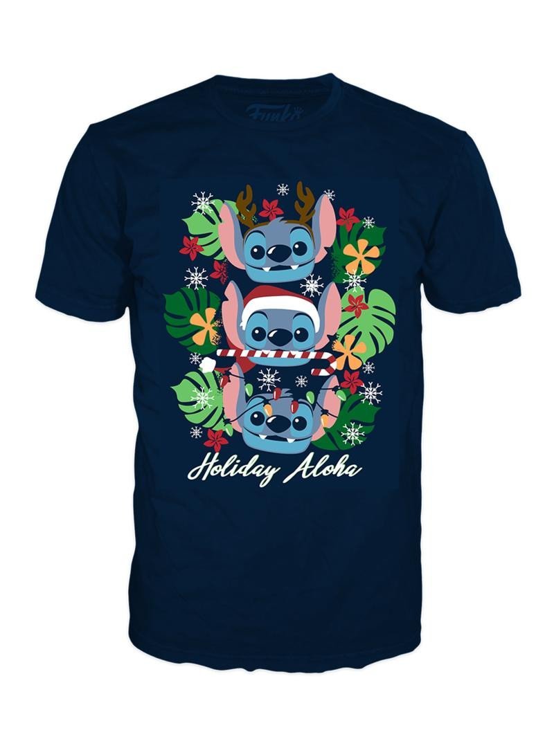 Levně Funko Pop! Tee: Stitch/Holiday Stitch L