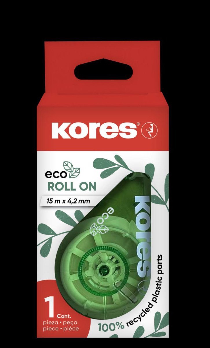 Levně Kores Korekční strojek Eco Roll on - zelený