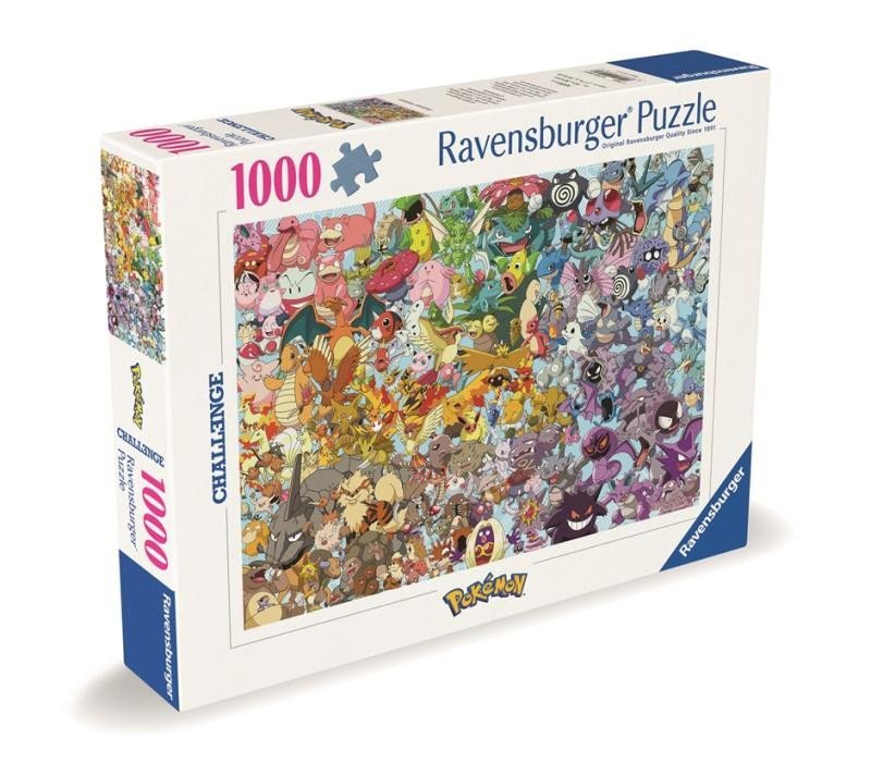 Levně Puzzle Challenge: Pokémon 1000 dílků