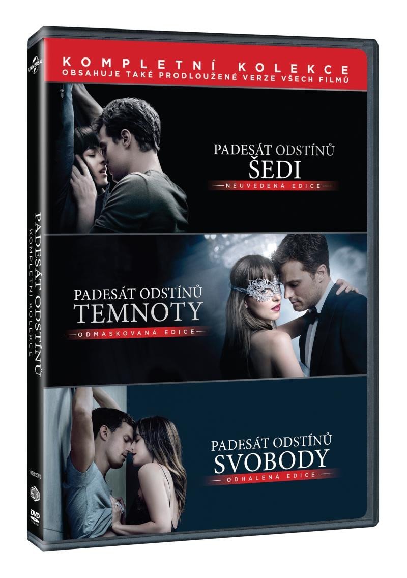 Levně Padesát odstínů kolekce 1.-3. (3 DVD)