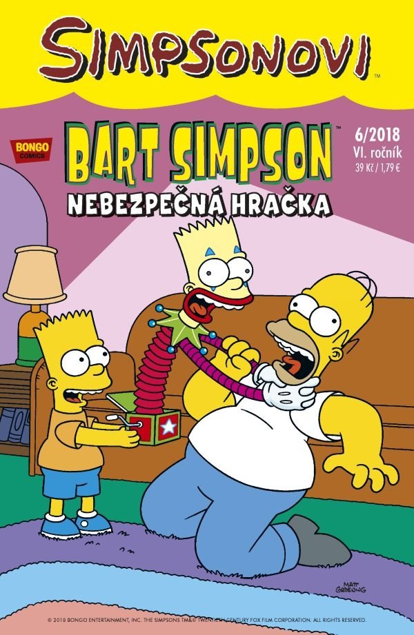 Levně Simpsonovi - Bart Simpson 8/2018 - Nebezpečná hračka - autorů kolektiv
